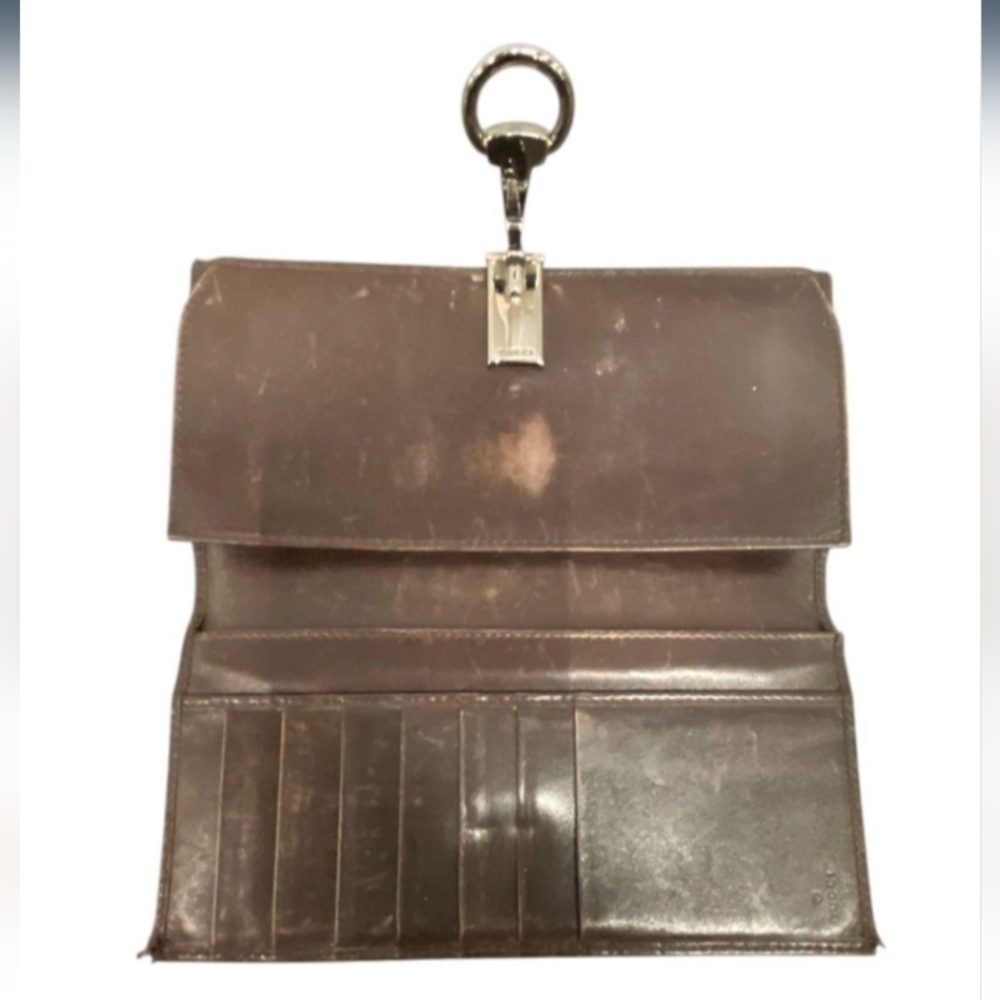 Gucci GG Continental Wallet With Horsebit Clasp - Picture 3 of 14